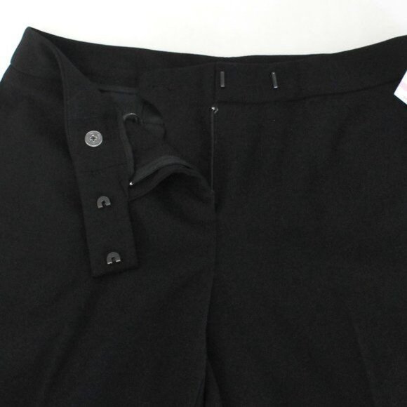 Anne Klein Flare Leg Pants Long Length Black Size 2 - Picture 6 of 8
